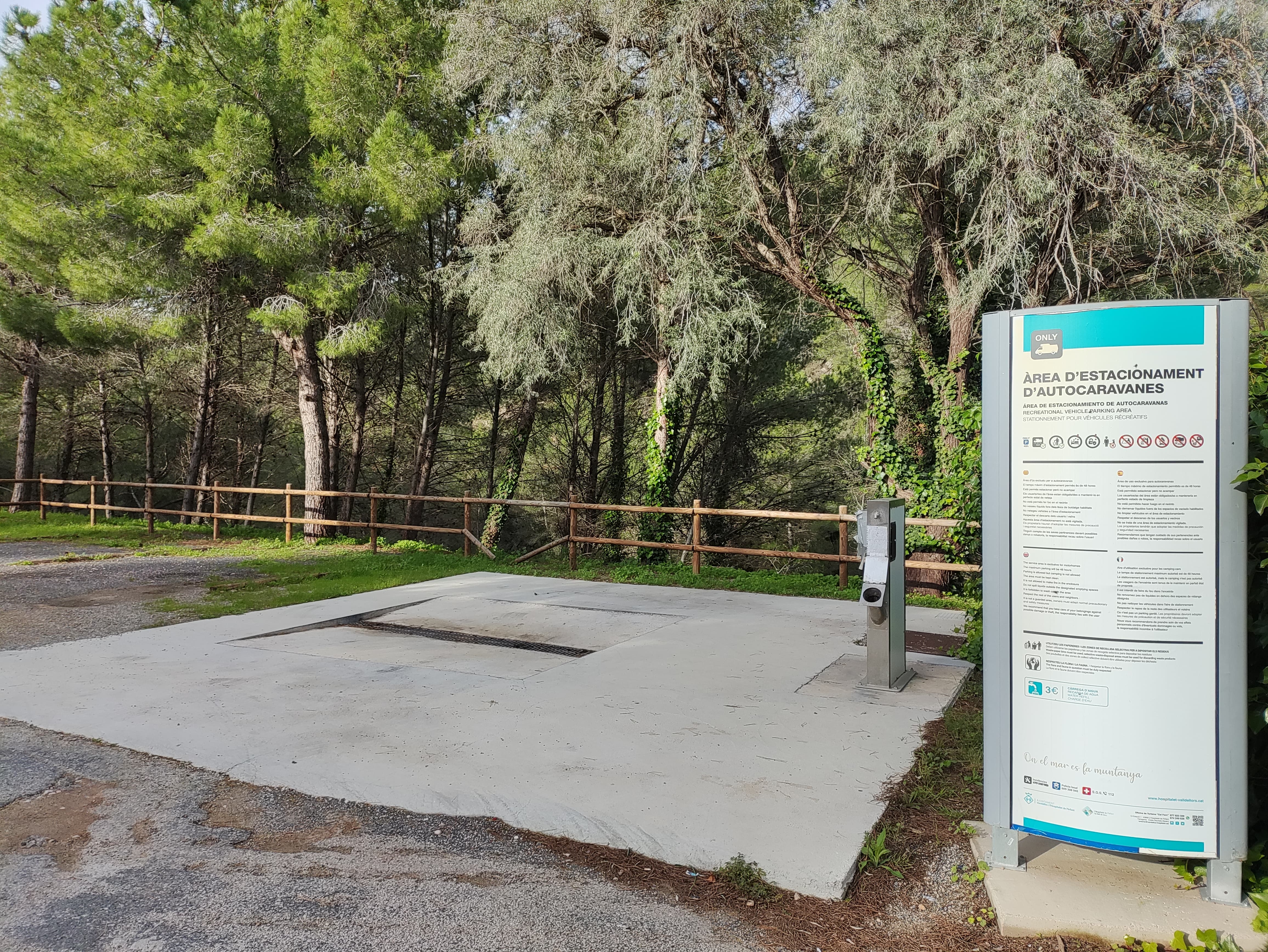 Zona de autocaravanas de Vandellòs